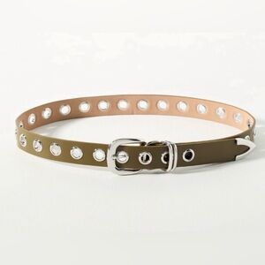 Anthropology Grommet Moto Belt